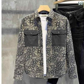 アウター メンズ おしゃれ ダンディ 新 レトロ カラー 秋 ジャケット シャツ 秋 カジュアル 長袖 トップス ジャケット