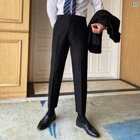 メンズ パンツ オフィス ビジネス カジュアル ダンディ 秋冬 通勤 韓国 テン 職場 スリム