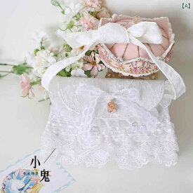 レディース バッグ かわいい 女の子 普段使い ロリータ ファッション 小さめ レース パール チェーン 白 エレガント フェアリー ハンドバッククロス ボディバッグ