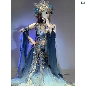 コスプレ 衣装 レディース コスチューム パーティー 写真撮影 国 皇 西部 地区 少女 異国 風 重厚 蝶 刺繍 グラデーションプリント 仙 女