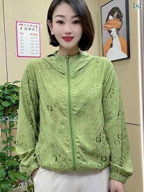 パーカー レディース フード付き 長袖 UVカット 日焼け防止 ゆったり 体型カバー 薄手 軽量 通気性 ライトアウター 夏物