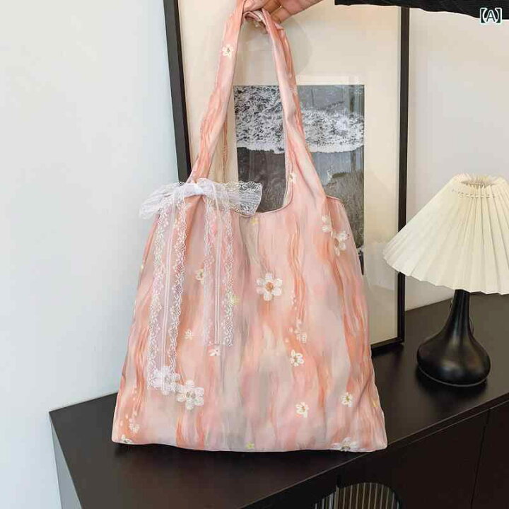 楽天市場】バッグ レディース チャイナ風 水墨画柄 刺繍入り 布製 