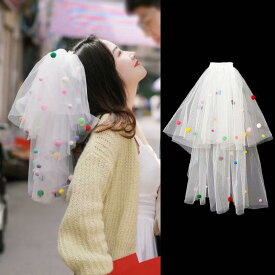 ベール 親子 子供向け DIY ハンドメイドキット チュール リボンの手作りセット 幼稚園 保育園 学芸会 発表会 卒業式 シンプル カラフル 工作 イベント 記念写真