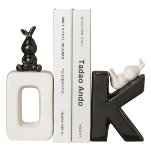 ブックエンド 動物 オブジェ おしゃれ 高級感 芸術的 ユニーク 個性的 リビング 書斎 デスク 卓上 インテリア 置物 樹脂製