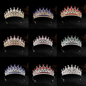 ヘッドドレス 子供用 ウェディング ティアラ 結婚式 誕生日 プリンセス クラウン カチューシャ 髪飾り 合金製 ジルコニア 華やか 発表会