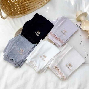 レギンス 女の子 キッズ ガールズ 春夏 薄手 九分丈 スパッツ ミッドウエスト 伸縮性 通気性 カジュアル 韓国 おしゃれ キャンディカラー クロップドパンツ 防虫 虫よけ 普段使い ポリエステ