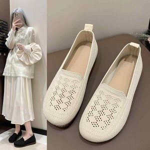 モカシン レディース 浅履き ソフトソール スリッポン カジュアル 通気性 メッシュ ドライビングシューズ 春夏 大きいサイズ ラウンドトゥ ローヒール ゴム底