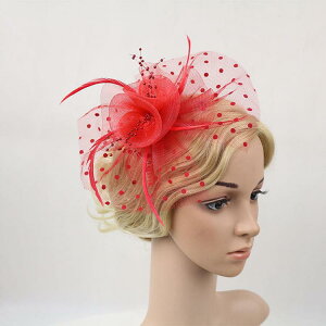 ヘッドドレス レディース ウェディング ブライダル 結婚式 花嫁 ミニハット カクテルハット フェザー 羽根 チュールベール リボン 髪飾り ヘアクリップ 華やか 上品 パーティー