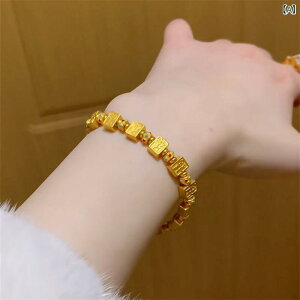 ブレスレット レディース 女性用 軽やか 高級感 個性的 ユニーク 麻雀牌 十三幺モチーフ 七宝焼き エナメル ゴールド 金 お守り 幸運 ラッキーアイテム 合金製 電気メッキ加工 ファッション