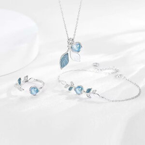 ネックレス レディース 星空リーフモチーフ 親友 姉妹 高級感 ペンダント セーターチェーン ブレスレット 指輪 幾何学模様 銅製 アクセサリー 夏 学生用 普段使い