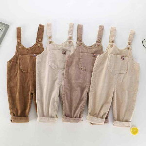 サロペット ベビー 男の子 オーバーオール 幼児 赤ちゃん 0-3歳 ソフト コーデュロイ コットン 春秋 かわいい おしゃれ 普段使い カジュアル 長ズボン