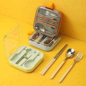 カトラリー 学生 子供 大人兼用 ポータブル 携帯用 組み立て式 スプーン フォーク 箸 3点セット 304ステンレス製 アウトドア キャンプ ピクニック 弁当用 シンプル