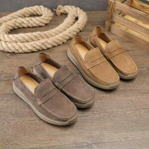 ドライビングシューズ 男性用 本革 牛革 カジュアル スリッポン ローファー モカシン ライチ柄 耐摩耗性 通気性 ゴム底 普段使い ラウンドトゥ 低ヒール ローカット レザーインソール 無地