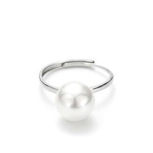 指輪 男女兼用 純銀製 DIY ハンドメイド アクセサリーパーツ 空枠 リング台 サイズ調整可能 フリーサイズ 蜜蝋 琥珀 パール パール 宝石用 幾何学 シンプル ホワイトゴールド 電気メッキ加工