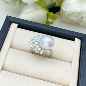 指輪 シルバー パール 空枠 DIY ハンドメイド パーツ 10-12mm パール対応 セッティング 作成 スターリングシルバー ファッション おしゃれ 銀製品 ゴールド シルバーカラー シンプル ラウンドパ