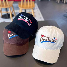 キャップ 男女兼用 親子ペア アメカジ レトロ 韓国 ソフト 綿素材 刺繍ロゴ UVカット 日よけ 通気性 つば長 小顔効果 カジュアル ファッション小物