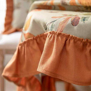 テーブルクロス アメリカン カントリー レトロ ヴィンテージ風 円形 丸型 フリル ポリエステル ボタニカル 花柄 防塵 おしゃれ 小型円卓 カフェ用 食卓 リビング テラス ベランダ