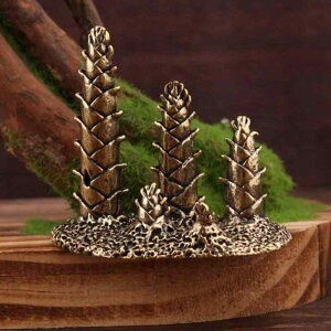 置物 真鍮製 竹の子 成長モチーフ ミニ 卓上 デスク オフィス 中国風 工芸品 高級感 インテリア 飾り物 装飾品 リビング 書斎 玄関