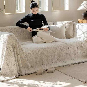 ソファカバー マルチカバー ソファパッド オールシーズン モコモコ 厚手 高級感 伸縮性 ポリエステル 230cm幅 ワイド シンプル 無地 ブラック ブラウン リビング 組合せソファ対応