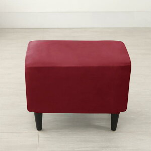 オットマンカバー 伸縮性 ストレッチ ベロア調 フットスツール 防塵 汚れ防止 洗える ポリエステル やわらか素材 モダン シンプル リビング インテリア 模様替え ベージュ ブラック グレー