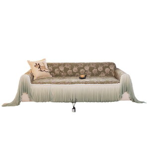 ソファカバー シェニール オールシーズン オールシーズン 滑り止め 高級感 座面用 クッションカバー マルチカバー 一枚布 一体型 植物花柄 田園 カントリー調 ナチュラル 汚れ防止 傷防止