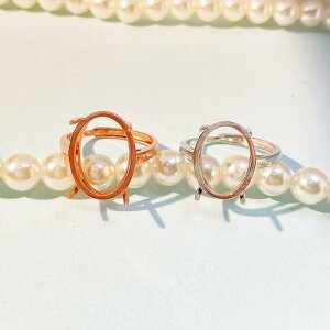 �w�� �����O 925�V���o�[ �t���[�T�C�Y �V���v�� �l�� �ȉ~�J�{�V���� ���[�X�p ��g ���b�L���H 10×12-15×20mm�Ή�