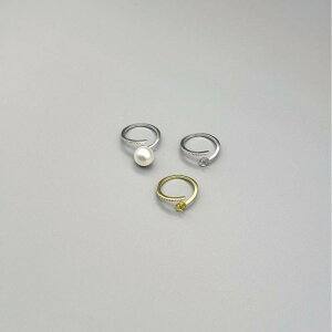 リング S925 スターリングシルバー 韓国 個性的 万能 DIY 用 指輪空枠 水晶 パール ジルコニア 埋め込み シンプル 電気メッキ プラチナカラー ゴールドカラー 手元アクセサリー 台座