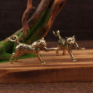 置物 真鍮 猫 動物 オブジェ 中国風 レトロ アンティーク風 工芸品 小型 ユニーク おしゃれ インテリア 飾り メタル アジアンテイスト ヴィンテージ風 リビング 玄関