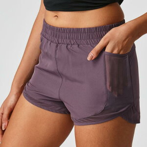 ショートパンツ レディース 大きいサイズ スポーツ フィットネス 吸汗速乾 通気性 インナー付き ルーズフィット トレーニング 薄手 軽量 伸縮性 ポリエステル 春夏