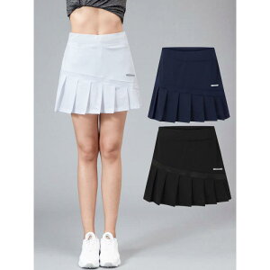 スコート レディース 女性用 テニス バドミントン ランニング ジョギング マラソン スポーツウェア プリーツ ミニ丈 伸縮性 吸汗速乾 接触冷感 軽量 快適 春夏 白 黒 紺