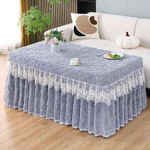 こたつカバー 厚手 両面 フランネル ベロア 長方形 電気ヒーター対応 テーブルスカート 防塵 保温 リビング ダイニング ソフト 肌触り 高級感