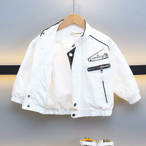 ジャケット 男の子 キッズ ベビー 幼児 小学生 春秋冬 アウター ブルゾン おしゃれ クール スタイリッシュ ストリート 韓国 スタジャン 野球服 ライダース 襟付き フードなし 柔らかい