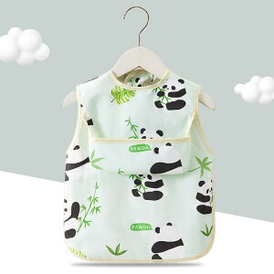 ベビーエプロン 男の子 女の子 食事用 防水 防汚 袖付き 離乳食 スモックタイプ 幼稚園 保育園 ポリエステル アニマル柄 かわいい 男女兼用 赤ちゃん 子供 普段使い