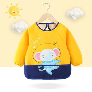 スモック 子供 キッズ ベビー 男の子 女の子 長袖 食事エプロン お絵かき 遊び着 防水 撥水 汚れ防止 食べこぼし対策 保育園 幼稚園 ポリエステル製 洗える 速乾