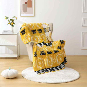 ブランケット ニット フリース 夏用 冷房対策 オフィス 昼寝 ベッドスロー ソファカバー マルチカバー ひざ掛け 掛け毛布 かわいい キャラクター柄 肌触り良い 柔らかい 軽量 キャンプ アウ