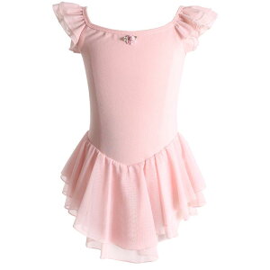 ダンスウェア 女の子 キッズ ガールズ バレエ レオタード 練習着 シフォン スカート付き 中国舞踊 レッスン 発表会 舞台衣装 動きやすい かわいい