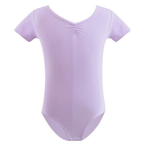 レオタード 子供 女の子 幼児 小学生 ジュニア 半袖 かわいい シンプル 連体 バレエ 新体操 練習着 レッスンウェア 中国舞踊 発表会 審査用 夏用