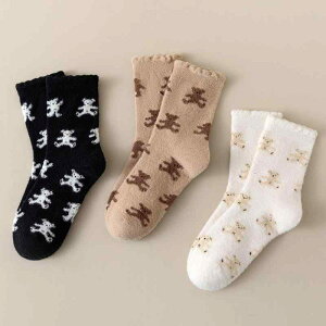 靴下 レディース 3足セット サンゴフリース もこもこ ふわふわ 秋冬 産後用 マタニティ 妊婦 ルームソックス 部屋履き 室内履き 保温 あったか 温かい 防寒 冷え対策