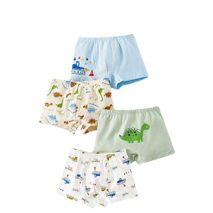 パンツ 男児 キッズ ボクサーパンツ 綿 コットン かわいい 恐竜柄 キャラクター 快適 通気性 柔らかい 普段使い デイリー インナー 下着 小学生 幼児 肌着