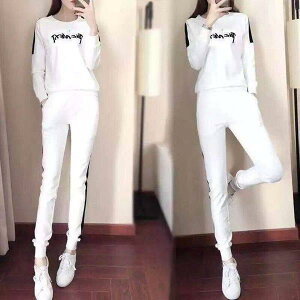 セットアップ レディース 刺繍 スウェット 上下セット 春秋 ゆったり オーバーサイズ カジュアル リラックス 普段着 スポーツウェア ルームウェア ツーピース