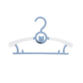 ベビー 子供用 ハンガー 男の子 女の子 伸縮 連掛 防滑 プラスチック 耐荷重 シンプル 青 ピンク グレー