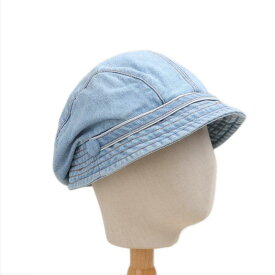 ベレー帽 レディース デニム レトロ ファッション ハット 遮陽 UVカット 綿 素材 オールシーズン ライトブルー ダークブルー カジュアル 普段使い 通勤 シンプル ミニマム スタイル