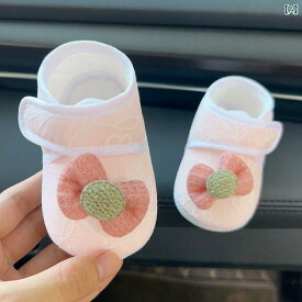 ベビーシューズ 男の子 女の子 軟底 防滑 布底 コットン 素材 かわいい 足守り クローリング 期 ピンク グリーン ベージュ オールシーズン 普段使い 軽量 柔らかい 履き心地