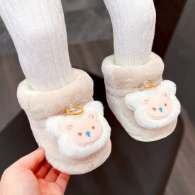ベビーシューズ 男の子 女の子 秋冬 防滑 暖かい 厚手 起毛 綿靴 スエード ゴム底 歩行練習 赤ちゃん かわいい 動物柄 カートゥーン ピンク ブルー グリーン 面ファスナー