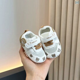 ベビーサンダル 男の子 女の子 歩き始めシューズ ソフトソール 防滑 通気性 メッシュ かわいい カートゥーン柄 春夏 面ファスナー ゴム底 フェイク革 ブラウン グリーン ライトパープル