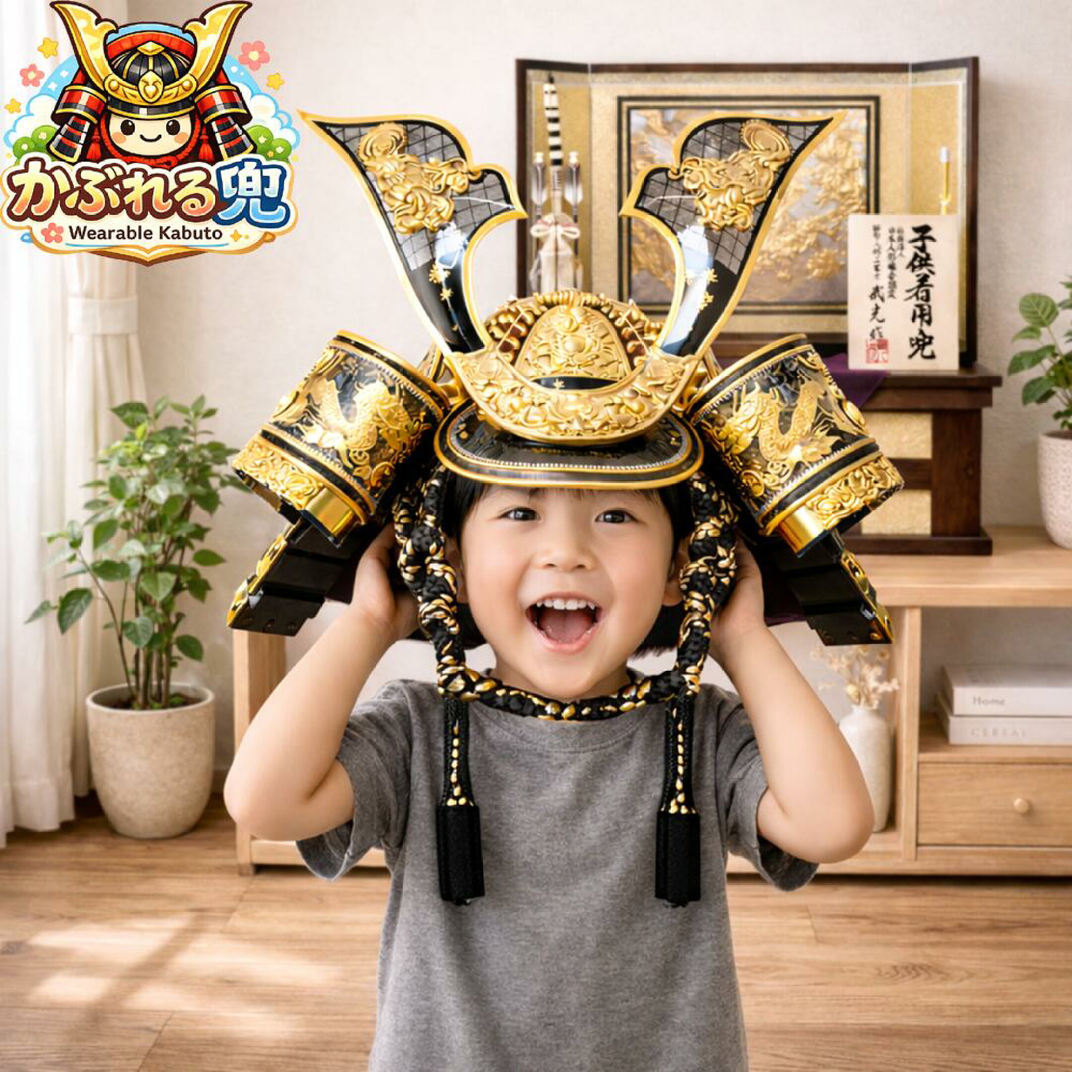 五月人形,着用兜