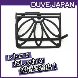 [欧風金物]真鍮(真ちゅう/ブラス) トイレットペーパーホルダーPALM (紙巻器)[PH160BK] 黒【DUVE ドゥーブ】