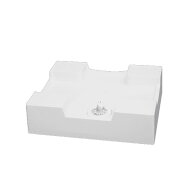 【テクノテック】床上配管対応防水パン 手前穴 開口有 トラップ共フレキ無 TPR740-W3-FN[代引き不可]