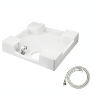 【テクノテック】給水栓付き防水パン 中央穴 ニューホワイト ガード無 TPF640-CW2-GN[代引き不可][北海道…