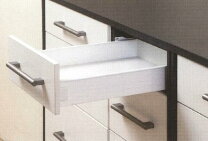 Hafele cabinet hafele ハーフェレ HAFELE キッチン関連金物 i Box H86 2段引 グレー アイボックスH86mm 2段引 1 引出し側板・キャビネット側レール 554 71 506 おうちまわり 店
